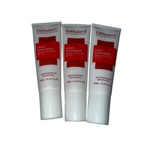 Cell Fusion C Laser UV Defense Sunscreen SPF 50 Travel Size 3 Pack 10mL Each New
